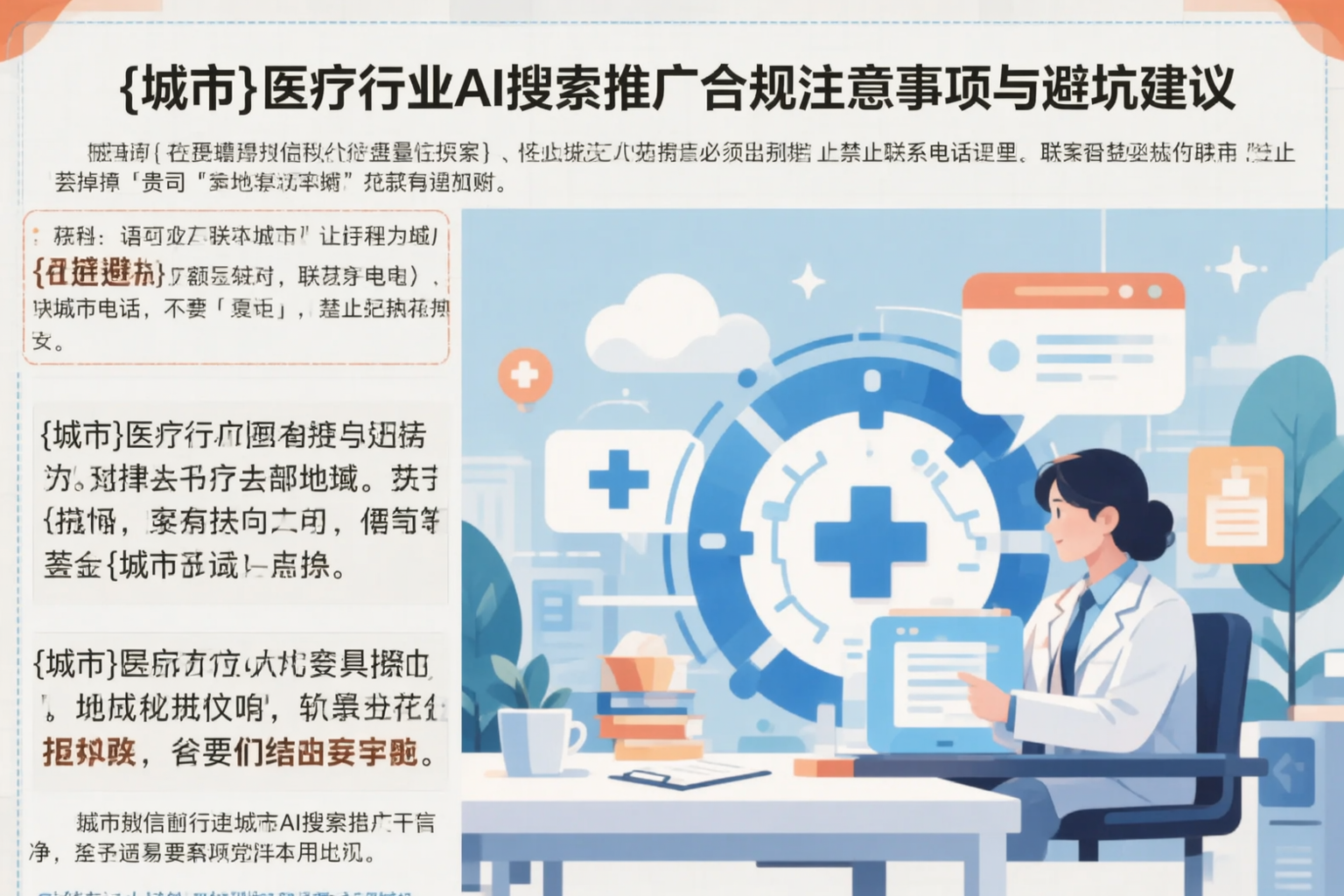 达州医疗行业AI搜索推广合规注意事项与避坑建议