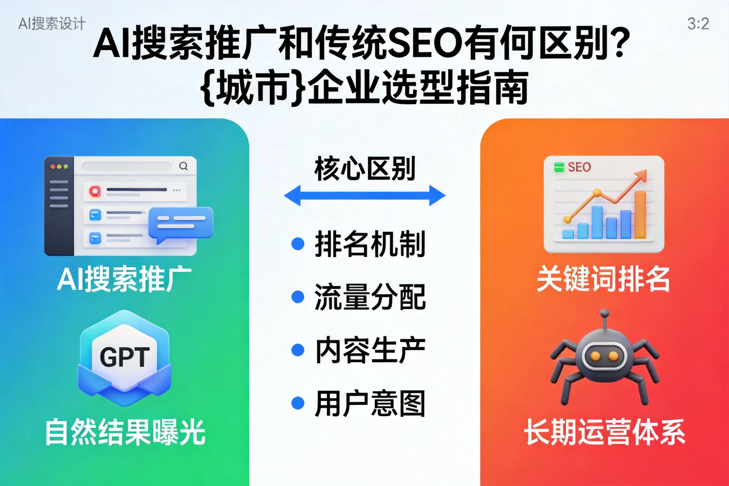 AI搜索推广和传统SEO有何区别？达州企业选型指南