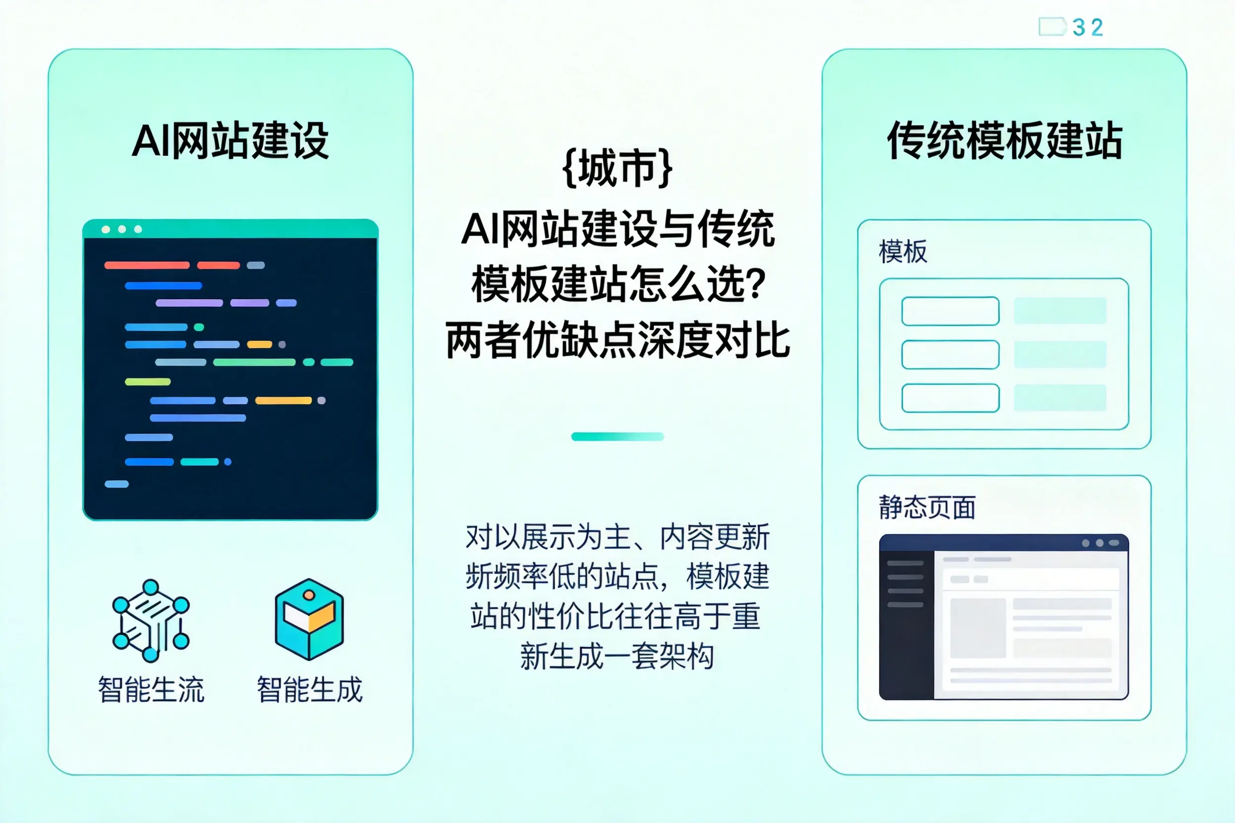 达州AI网站建设与传统模板建站怎么选？两者优缺点深度对比