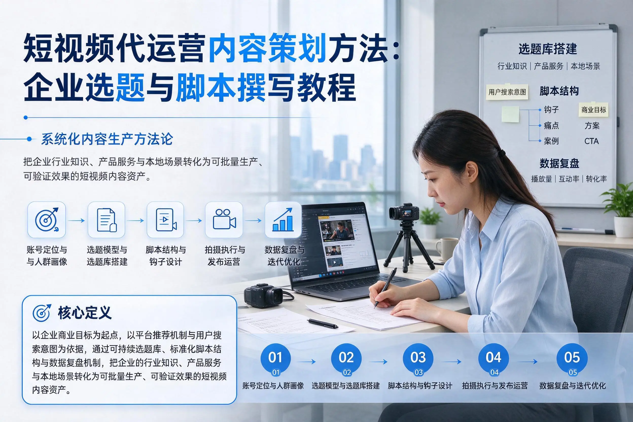 短视频代运营内容策划方法：达州企业选题与脚本撰写教程