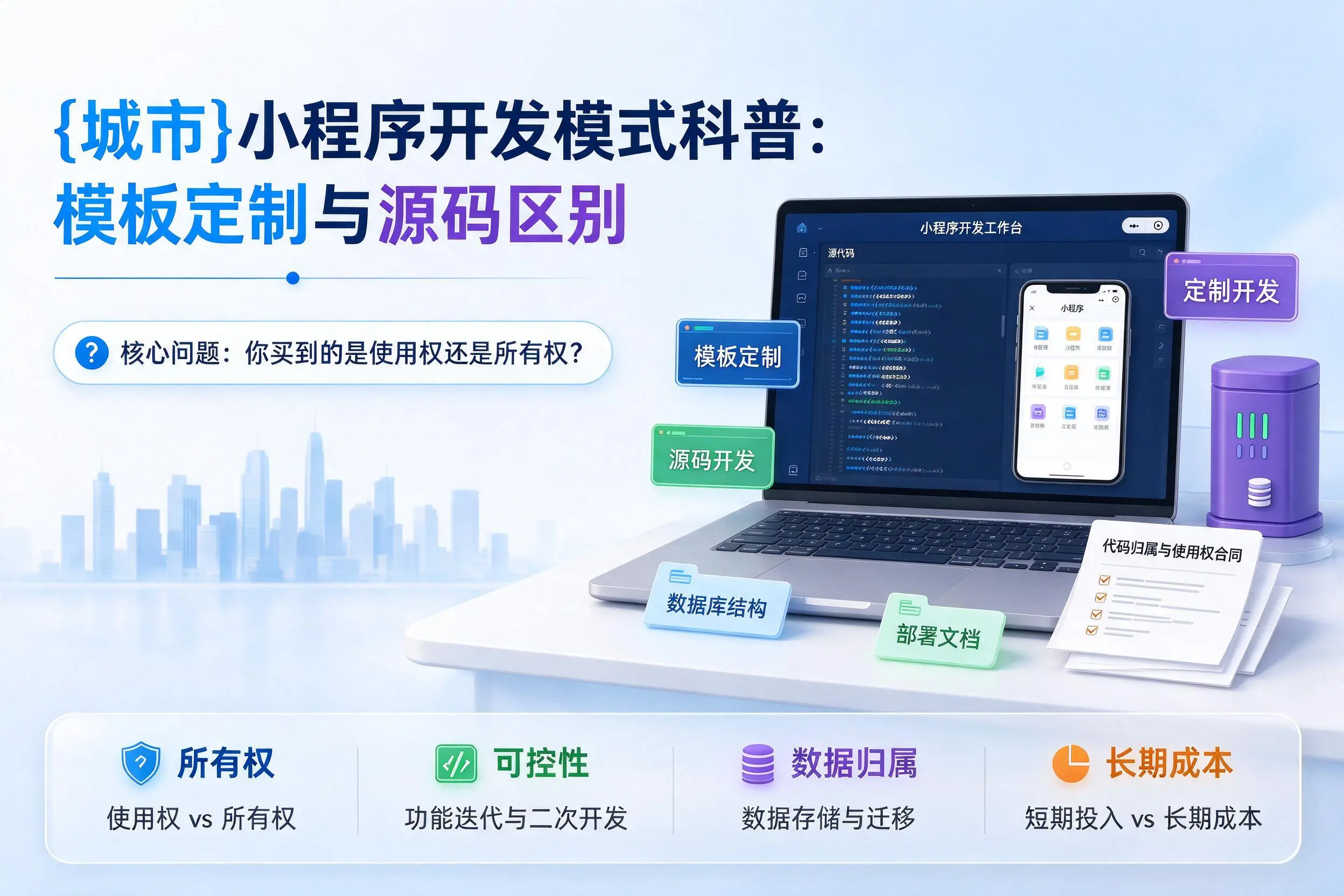 达州小程序开发模式科普：模板定制与源码区别
