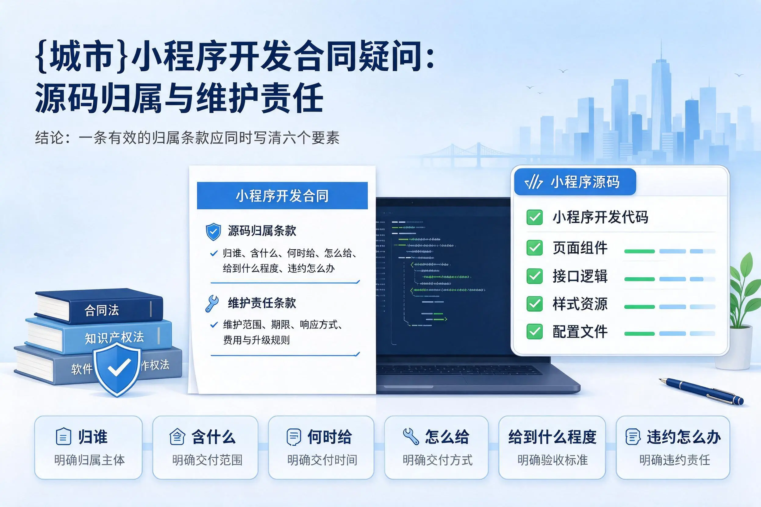 达州小程序开发合同疑问：源码归属与维护责任