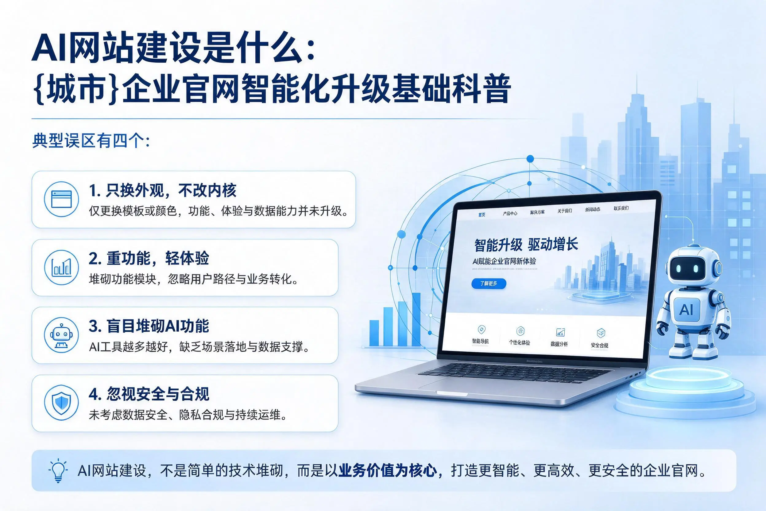 AI网站建设是什么：达州企业官网智能化升级基础科普