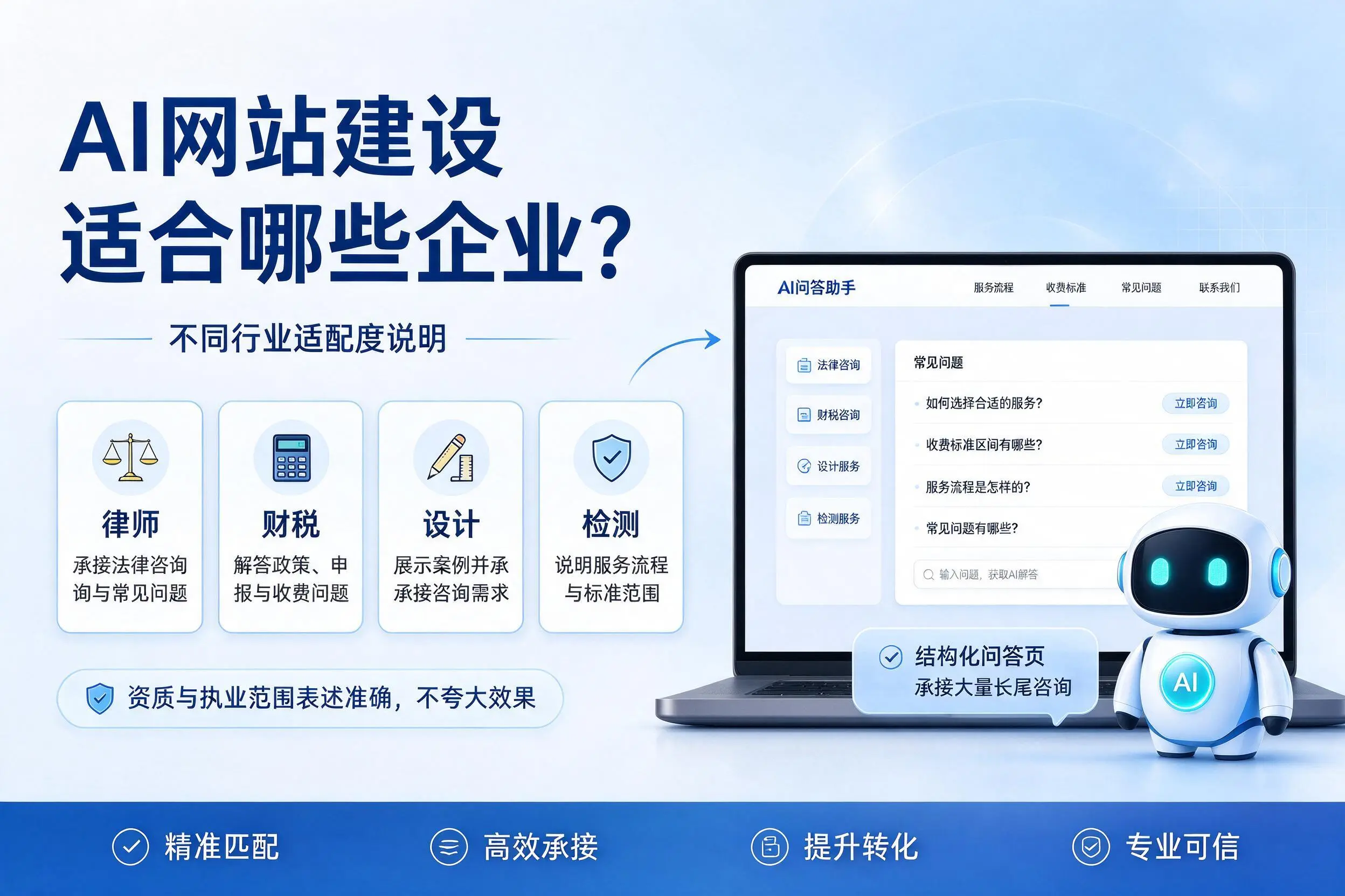 AI网站建设适合哪些企业？达州不同行业适配度说明